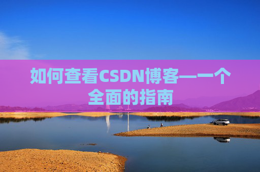 如何查看CSDN博客—一个全面的指南