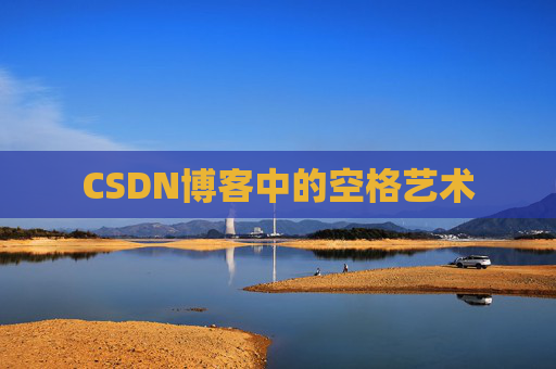 CSDN博客中的空格艺术